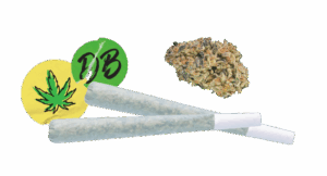 Dime Bag stickers, whole nug flower, preroll joints